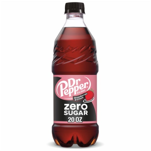 Dr Pepper Strawberries & Cream Zero Sugar Soda - Simple Sip