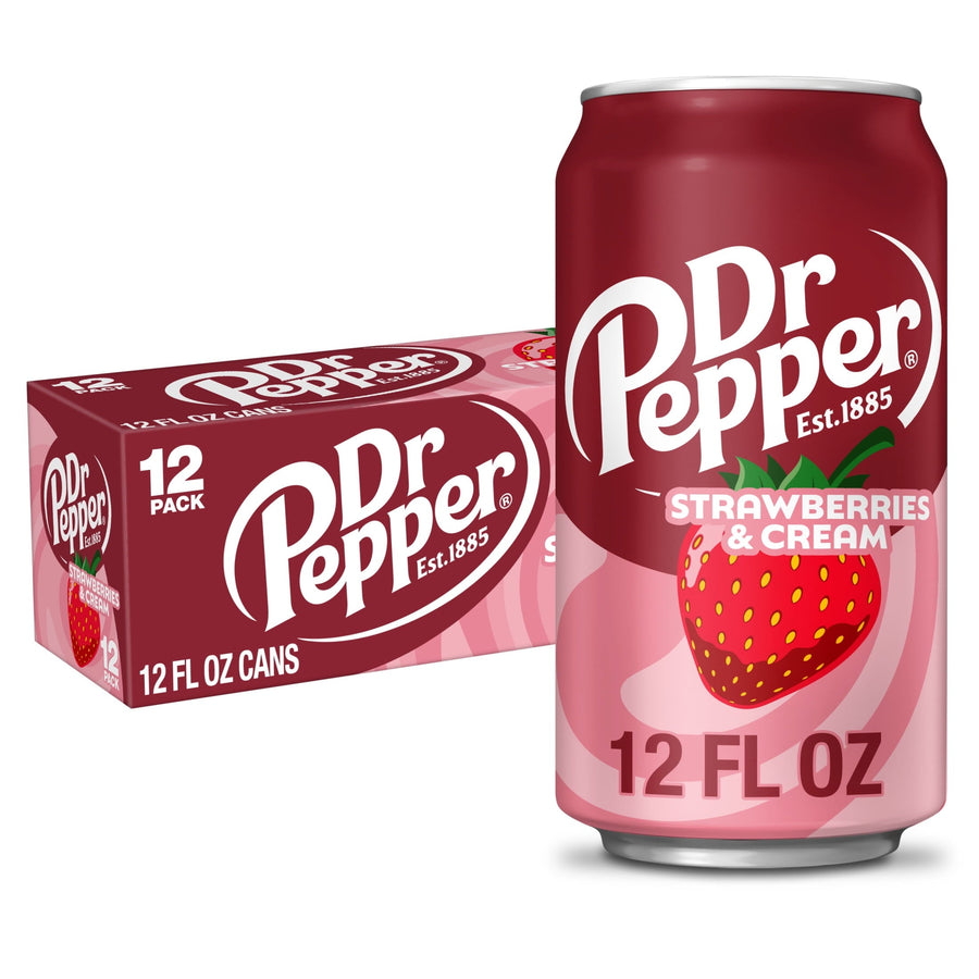 Dr Pepper Strawberries & Cream Soda - Soft Pack