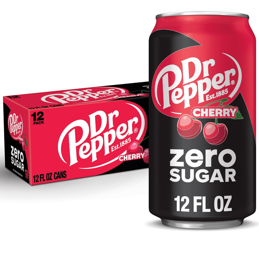 Dr Pepper Cherry Zero Sugar Soda - Fresh Sip